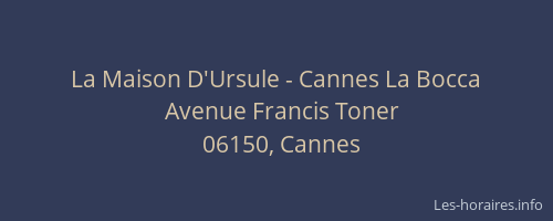 La Maison D'Ursule - Cannes La Bocca