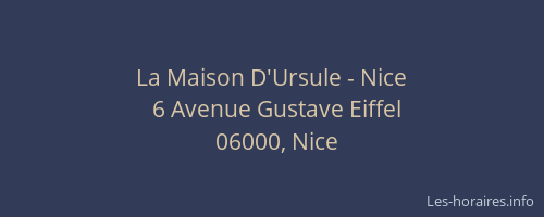 La Maison D'Ursule - Nice