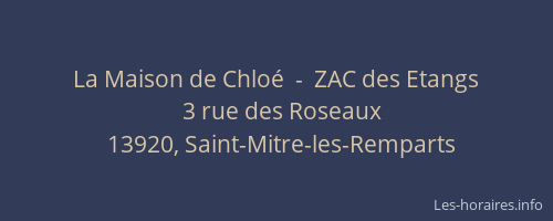 La Maison de Chloé  -  ZAC des Etangs