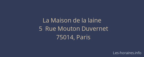 La Maison de la laine