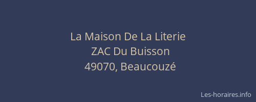 La Maison De La Literie