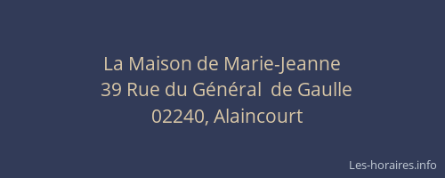 La Maison de Marie-Jeanne
