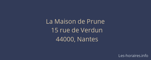 La Maison de Prune