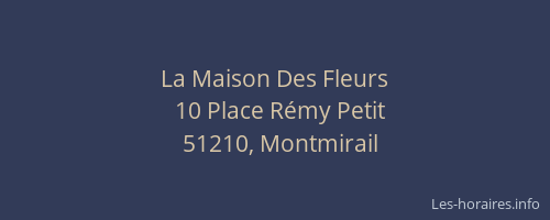 La Maison Des Fleurs