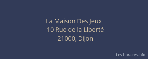 La Maison Des Jeux