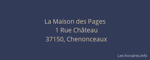 La Maison des Pages