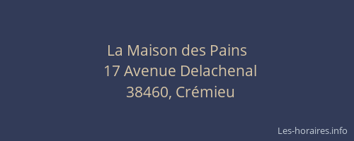 La Maison des Pains