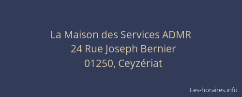 La Maison des Services ADMR