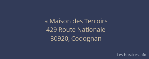 La Maison des Terroirs