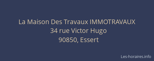 La Maison Des Travaux IMMOTRAVAUX