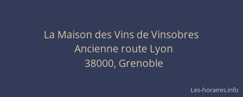 La Maison des Vins de Vinsobres
