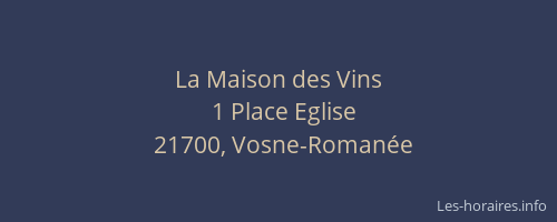 La Maison des Vins