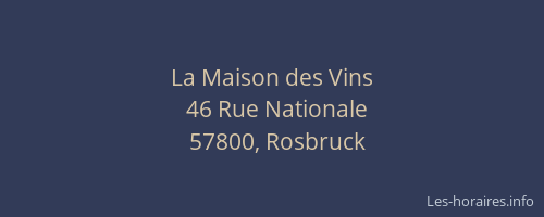 La Maison des Vins