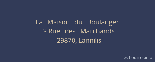 La   Maison   du   Boulanger
