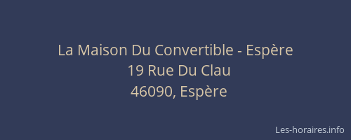 La Maison Du Convertible - Esp&egrave;re