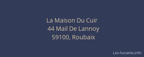 La Maison Du Cuir