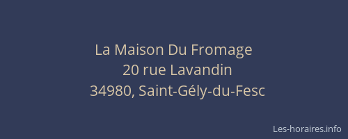 La Maison Du Fromage