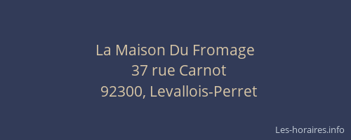 La Maison Du Fromage