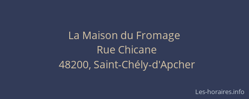 La Maison du Fromage