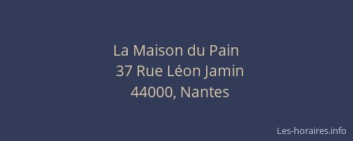 La Maison du Pain