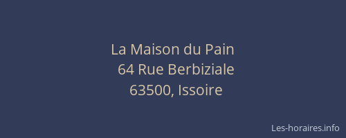 La Maison du Pain