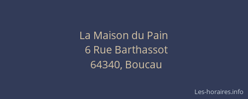La Maison du Pain