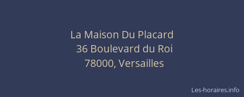 La Maison Du Placard