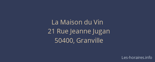 La Maison du Vin