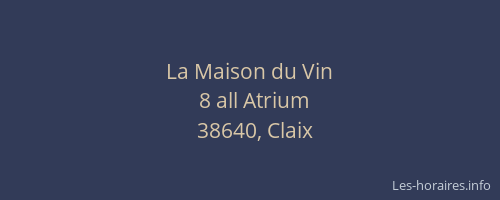 La Maison du Vin