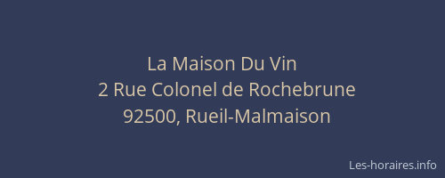 La Maison Du Vin