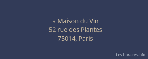La Maison du Vin