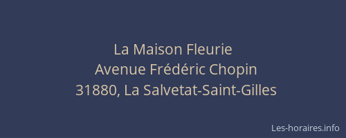 La Maison Fleurie
