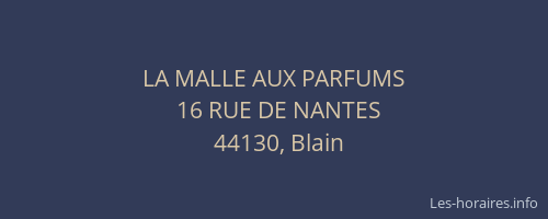 LA MALLE AUX PARFUMS