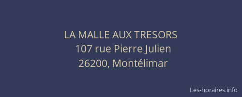 LA MALLE AUX TRESORS