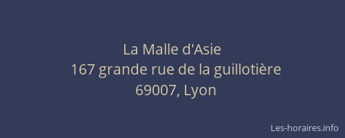 La Malle d'Asie