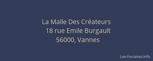 La Malle Des Créateurs