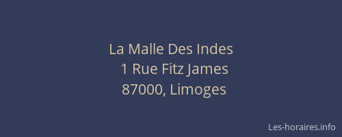 La Malle Des Indes