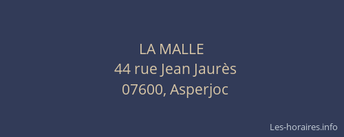 LA MALLE