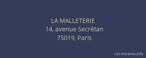 LA MALLETERIE