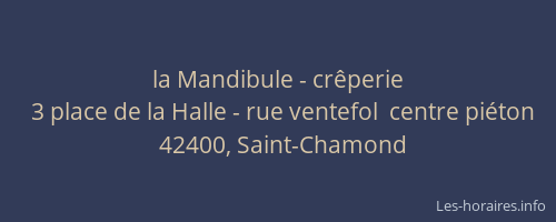 la Mandibule - crêperie