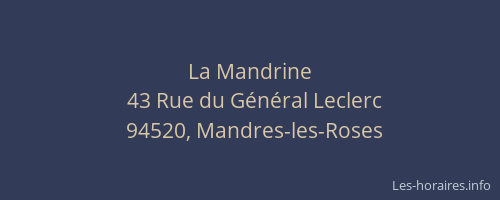 La Mandrine