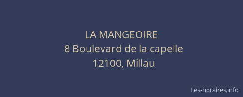 LA MANGEOIRE