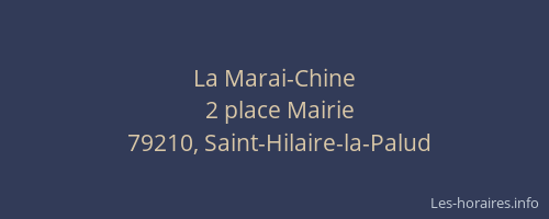 La Marai-Chine