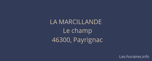 LA MARCILLANDE