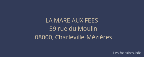 LA MARE AUX FEES