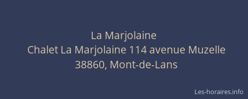 La Marjolaine
