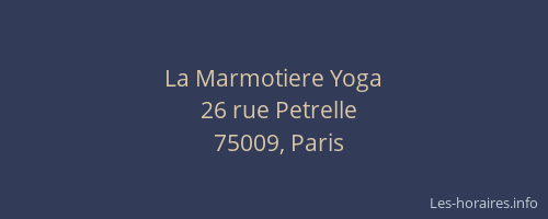 La Marmotiere Yoga