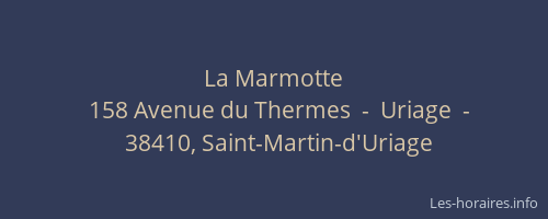 La Marmotte