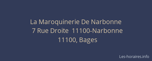 La Maroquinerie De Narbonne