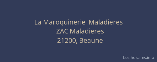 La Maroquinerie  Maladieres